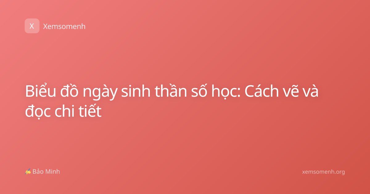 Biểu đồ ngày sinh thần số học: Cách vẽ và đọc chi tiết